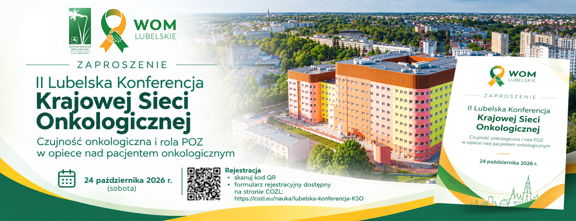 Zaproszenie na konferencję onkologiczną COZL1 baner